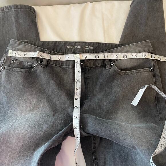 Michael Kors Skinny Lace Pocket Black Wash Denim Jeans, 8 - Picture 7 of 9